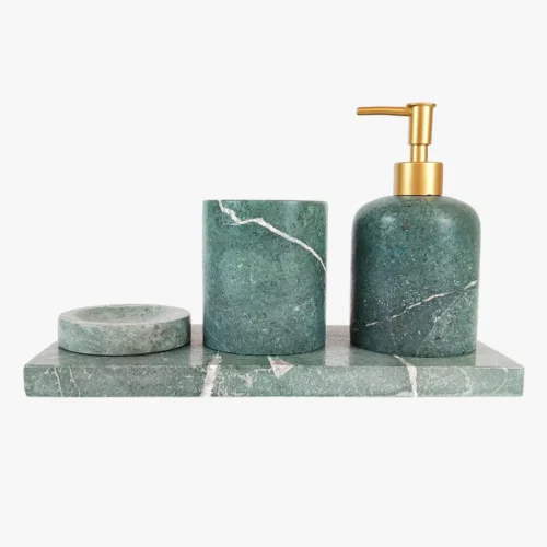 30 Verde 4 Parça Mermer Banyo Seti
