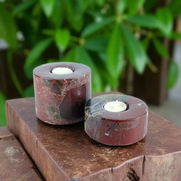64 Rosso Levanto 2 Parça Mermer Mumluk Seti