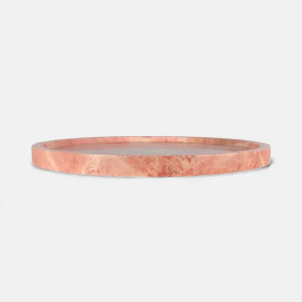 69-2 Rosa Lux Pembe Mermer Tepsi